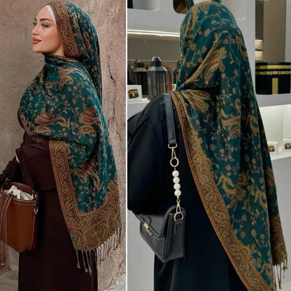 Pashmina Sjalsjal för Kvinnor – Höst & Vinter Hijab/Scarf