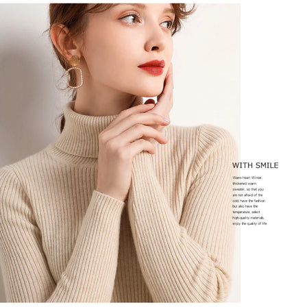 Heliar damtröja – Polokrage i mjuk stickad kashmir 2024