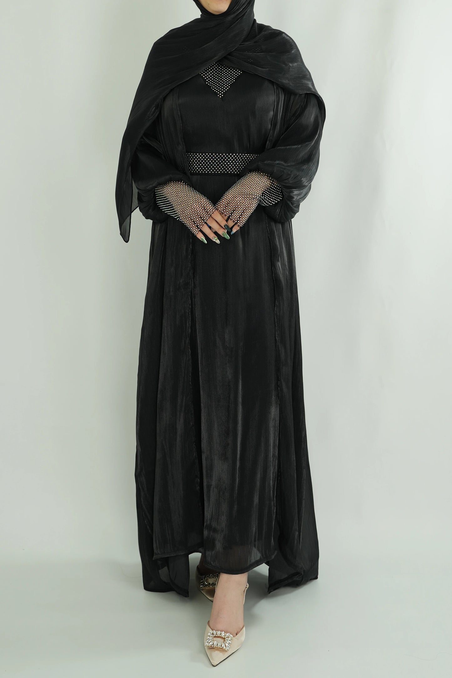 Chiffon abaya- kaftan / klänning