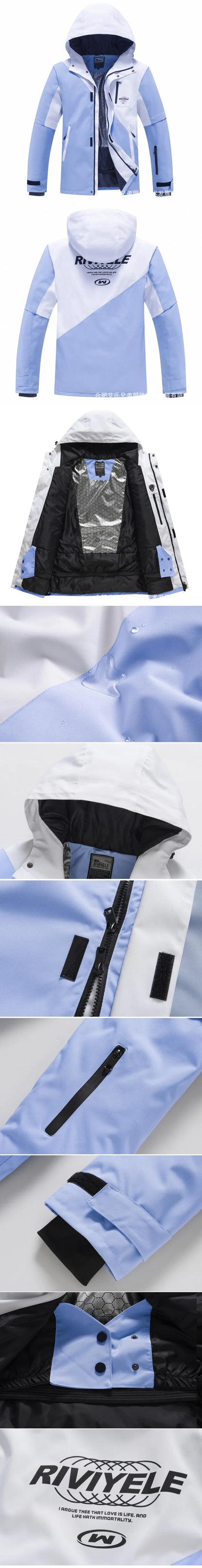 Waterproof Ski Suit Sets for Men and Women, Pullover, Snow Costume, Jacket and Pant, Outdoor Clothing, Snowboarding, Winter