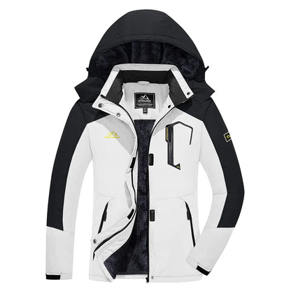 KEFITEVD™ Dam Termisk, Vattentät & Vindtät - Vinterjacka med Fleece för Outdoor, Äventyr & Vardag