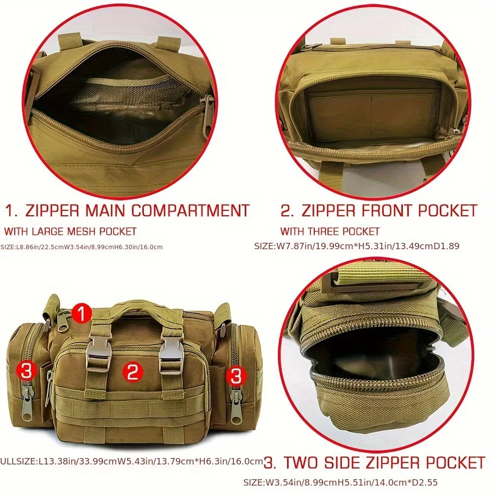 Multifunctional Outdoor Sport Waist Bag Storage Waist Bag for Fishing, Running, and Photography Gear