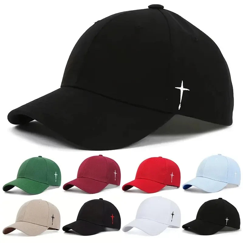 Unisex Baseballkeps med Broderad Cross – Elegant, Justerbar & Tidlös | Eurosane™