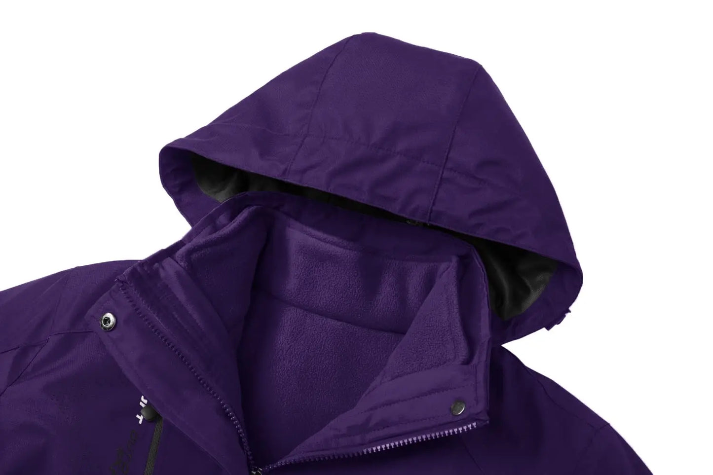 KEFITEVD 3 in1 Women's Winter Ski Jackets Fleece Warm Thermal Snow Waterproof Jacket Hiking Clothing Outdoor Windbreaker Coats