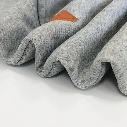 Damklänning med Hood – Knälång Fleece med LOVE-bokstäver