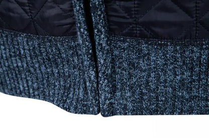 Herrkofta – Stickad jacka med dragkedja