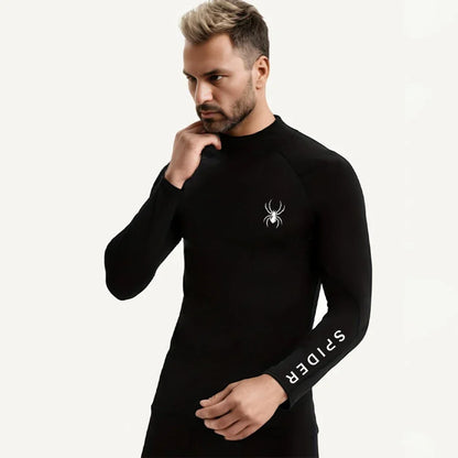 Herr T-shirt för Träning – Kompression, Långärmad & Quick Dry