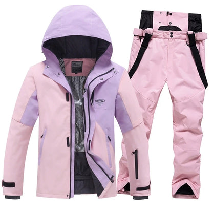 Waterproof Ski Suit Sets for Men and Women, Pullover, Snow Costume, Jacket and Pant, Outdoor Clothing, Snowboarding, Winter