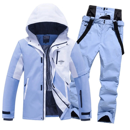 Waterproof Ski Suit Sets for Men and Women, Pullover, Snow Costume, Jacket and Pant, Outdoor Clothing, Snowboarding, Winter