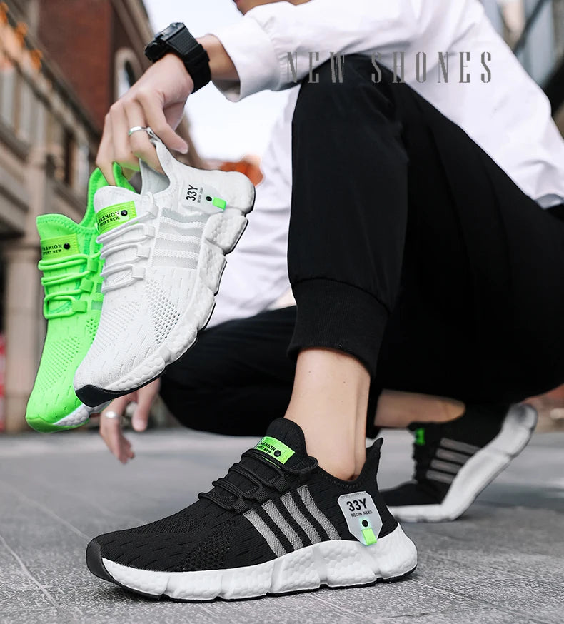 Herr sneakers – Andningsbara sportskor för promenad & träning