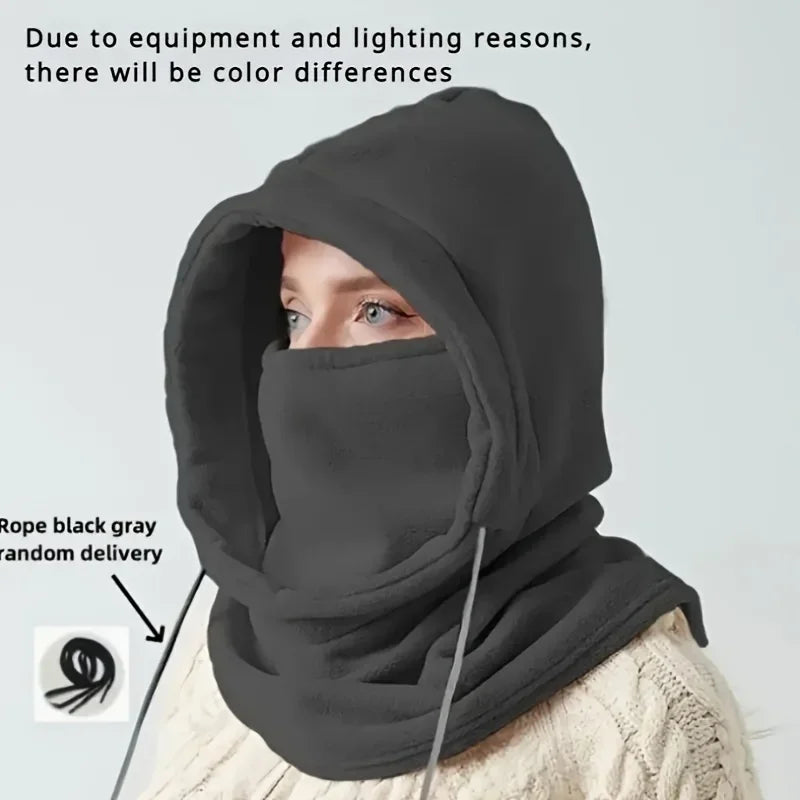 Unisex Balaklava Vinter – Stickad Huva & Vindskyddande Mask