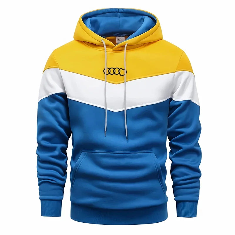 Herr tracksuit – Tricolor hoodie & byxor
