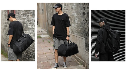 Likros Sports Gym Bag 40L – Stilren & Lätt Duffelväska med Skofack för Träning & Resa