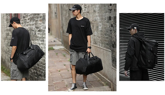 Likros Sports Gym Bag 40L – Stilren & Lätt Duffelväska med Skofack för Träning & Resa