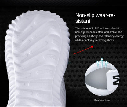 Vita Sneakers Unisex – Lätta & Andningsbara Skor för Vardag och Träning