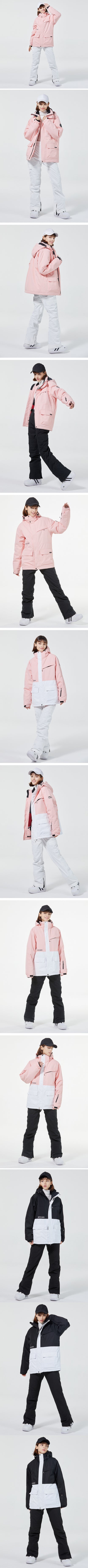 Men and Women Fashion Snow Suit, Winter Clothes Ski, Snow Ski Jacket and Pant Sets, Snowboarding Clothing, Unsex, -30 Warm