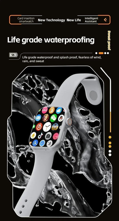 Smart 5G Smartwatch 2.29 Inch AMOLED Display 180 Degree Rotating Camera SIM Card WiFi GPS Video Calling Worldwide Version