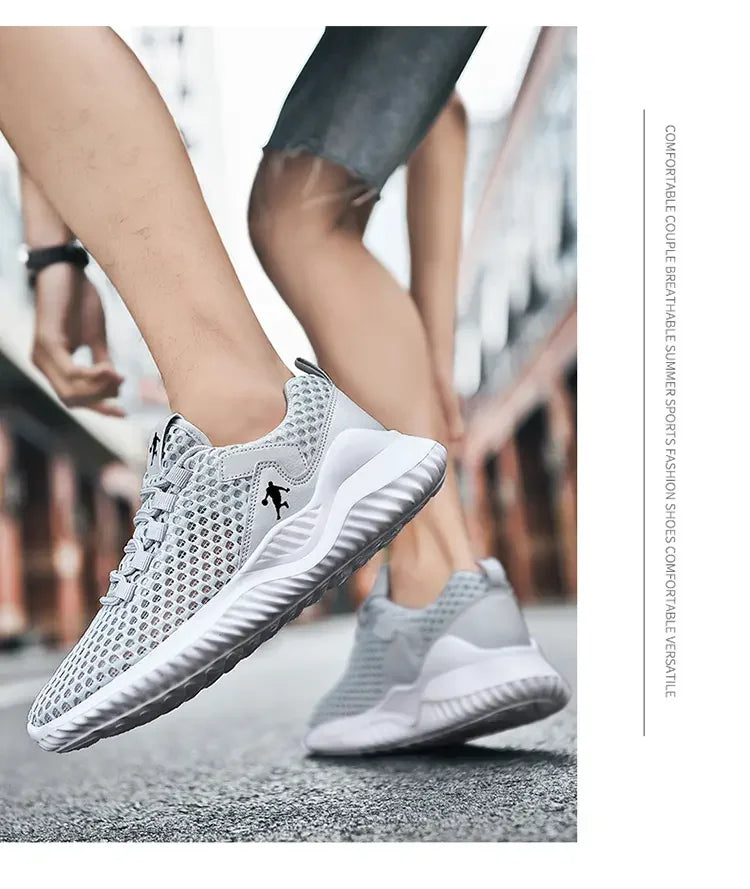 Vita Sneakers Unisex – Lätta & Andningsbara Skor för Vardag och Träning
