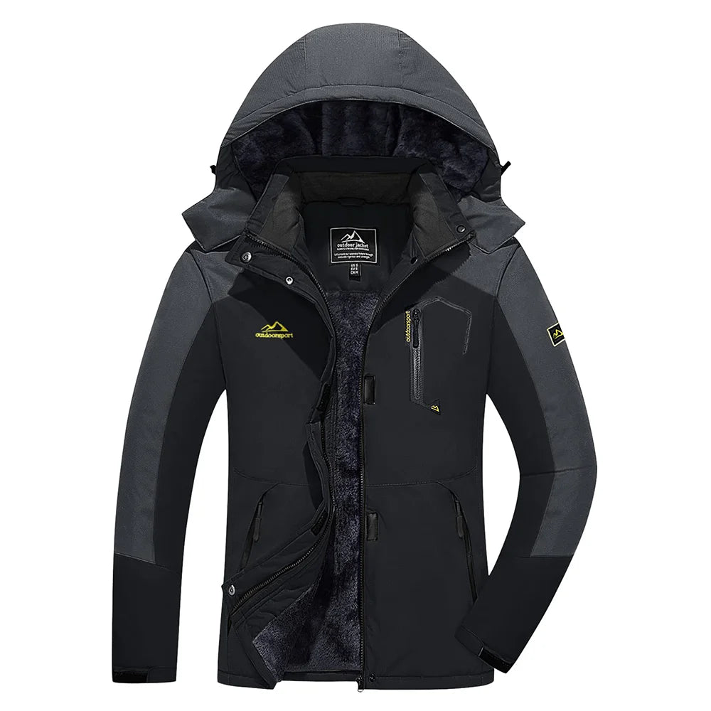 KEFITEVD™ Dam Termisk, Vattentät & Vindtät - Vinterjacka med Fleece för Outdoor, Äventyr & Vardag