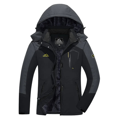 KEFITEVD™ Dam Termisk, Vattentät & Vindtät - Vinterjacka med Fleece för Outdoor, Äventyr & Vardag