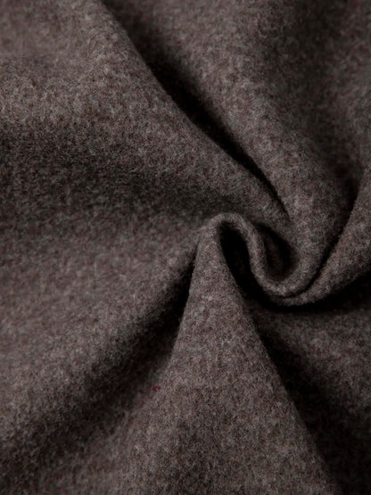 Herrjacka med huva – Stickad lång hoodiejacka för vår & höst