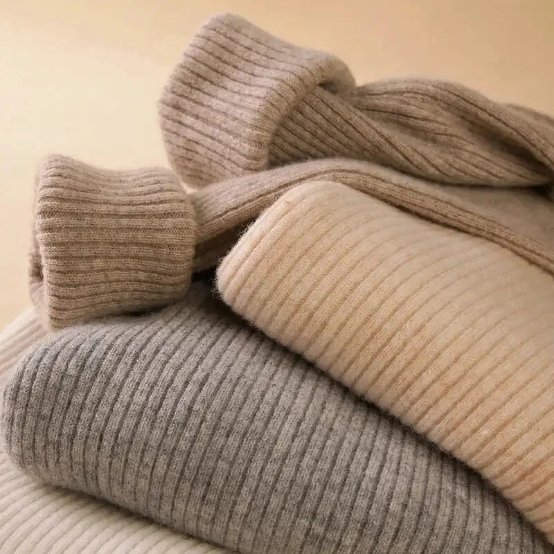 Heliar damtröja – Polokrage i mjuk stickad kashmir 2024