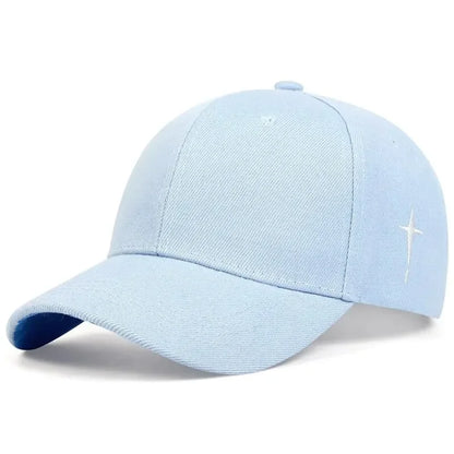 Unisex Baseballkeps med Broderad Cross – Elegant, Justerbar & Tidlös | Eurosane™