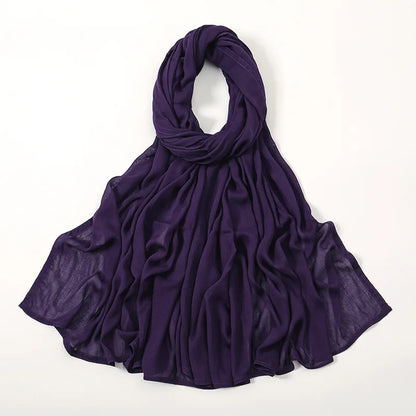 Damhijab / sjal - Tillverkad i mjuk rayon med fransdetaljer