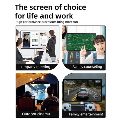 LCD Android OS Smart TV Unique Design Advertising Machine with Mobile Battery Smart Screen TV