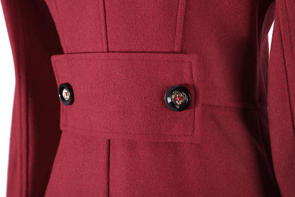 Long Wool Coat – Vintage Autumn & Winter Women’s Outwear