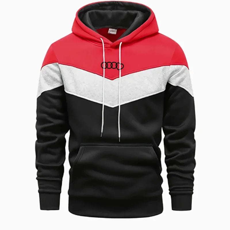Herr tracksuit – Tricolor hoodie & byxor