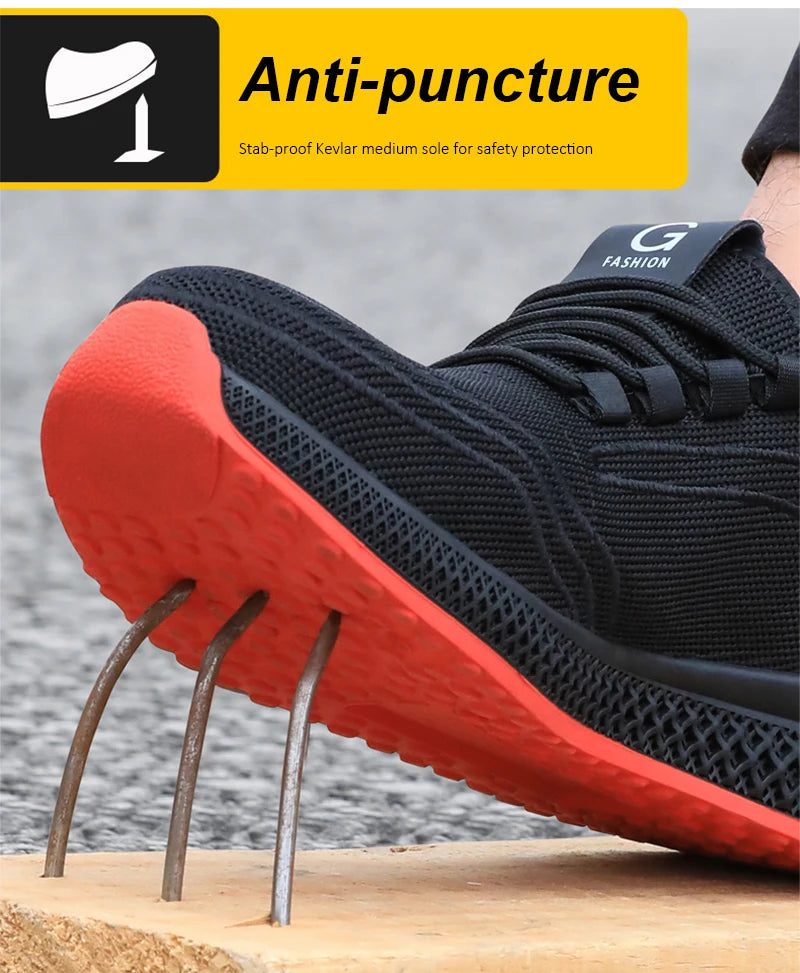 Arbetsskor med ståltå – Lätta och andningsbara skyddsskor