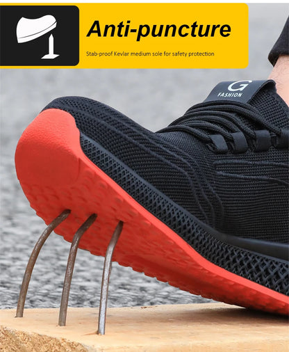 Arbetsskor med ståltå – Lätta och andningsbara skyddsskor