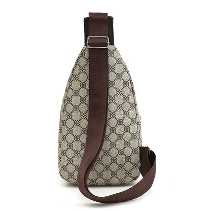 Herr Crossbody Väska – Multifunktionell Axelväska med Hörlursuttag & Stilren Design