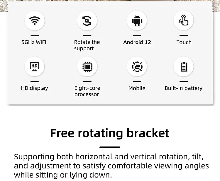 LCD Android OS Smart TV Unique Design Advertising Machine with Mobile Battery Smart Screen TV