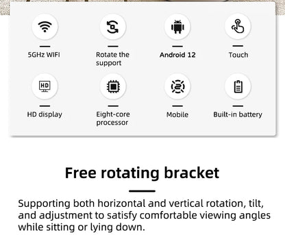 LCD Android OS Smart TV Unique Design Advertising Machine with Mobile Battery Smart Screen TV