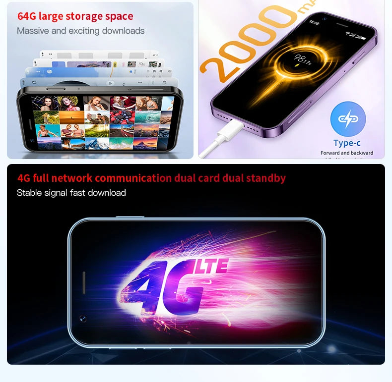 The smart phone in your pocket! SOYES XS16 3-inch Android 8.1 Mini Phone 4G Network Dual SIM Card 3+64G Memory with Play Store