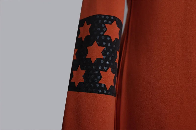 Dam Abaya-set – 2-delad kaftan med korsett & vida byxor