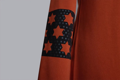 Dam Abaya-set – 2-delad kaftan med korsett & vida byxor