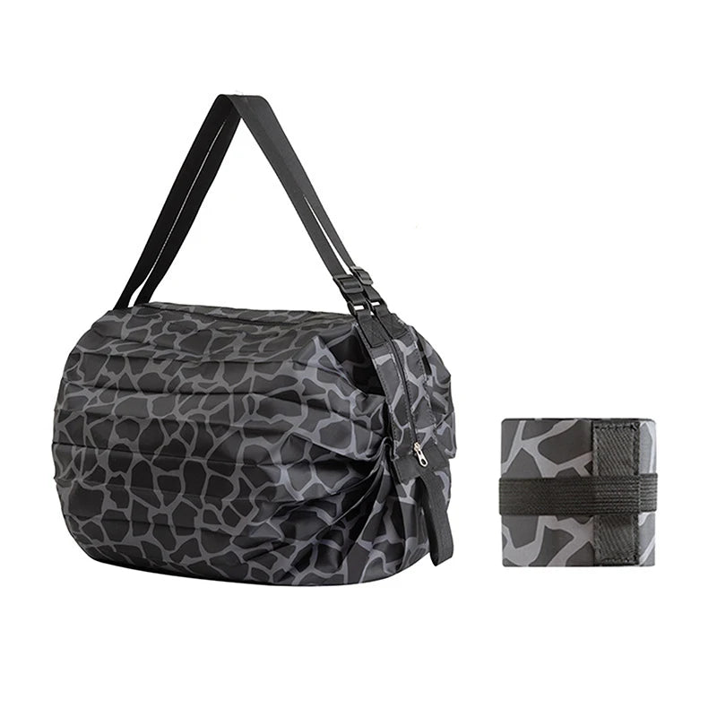 Foldable Storage Bag With Handle Portable Travel Camouflage Handbags Large Capacity Shopping Bag