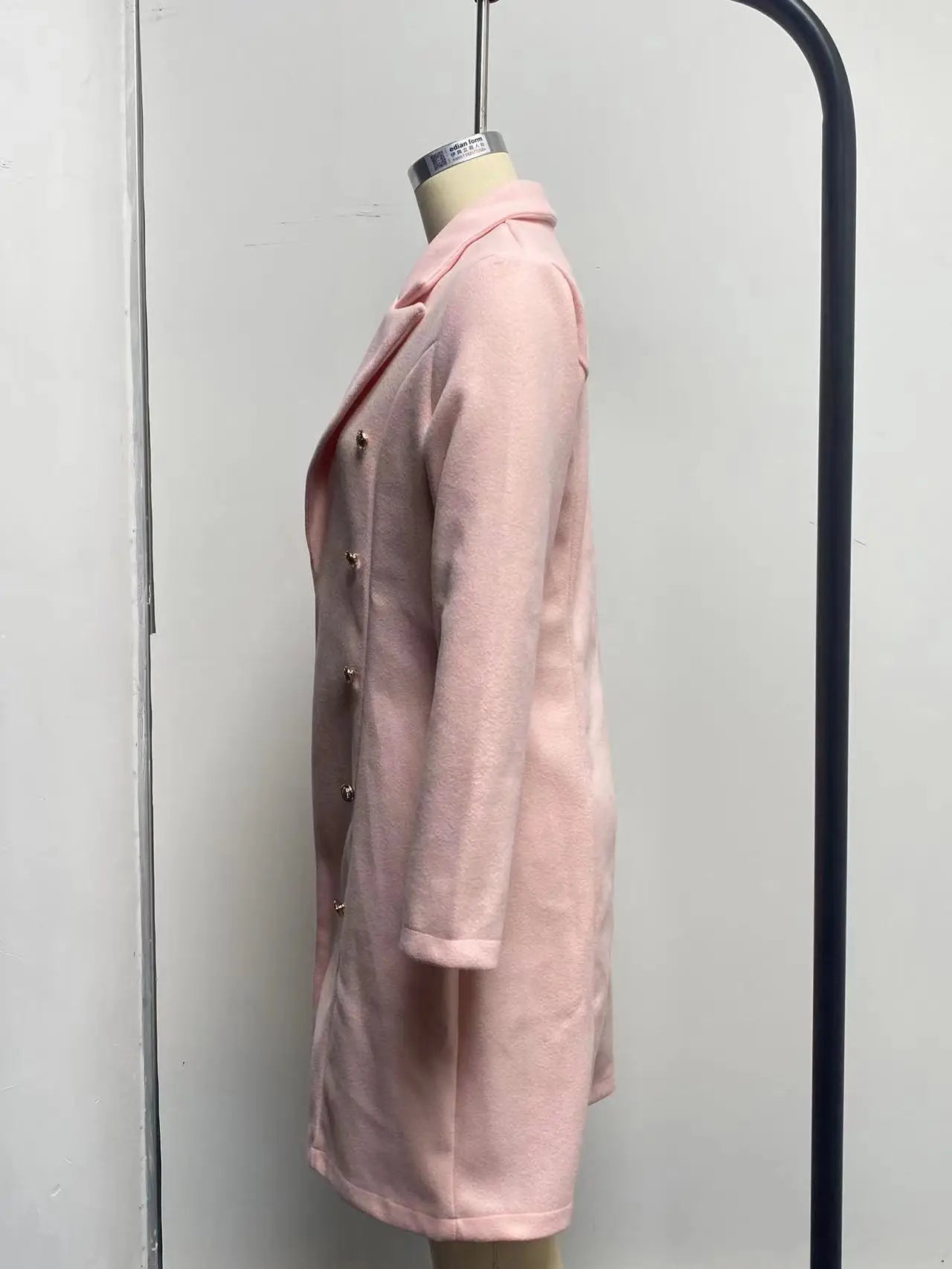 Damkappa i ull – lång trenchcoat, höst/vinter