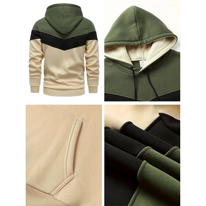 Herr tracksuit – Tricolor hoodie & byxor