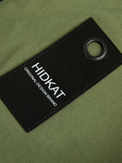 Men's Fashion Casual Jacket with Hood and Drawstring, Solid Color, Suitable for Spring and Autumn Casual Attire