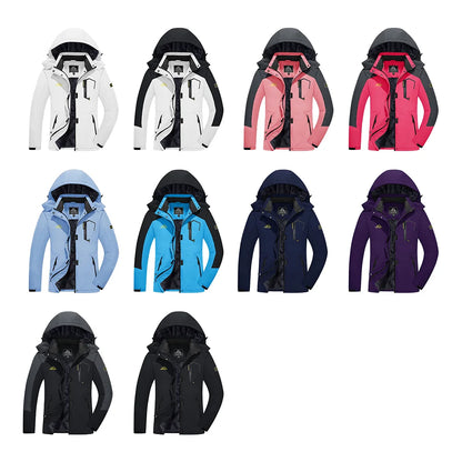 KEFITEVD™ Dam Termisk, Vattentät & Vindtät - Vinterjacka med Fleece för Outdoor, Äventyr & Vardag