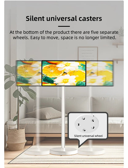 LCD Android OS Smart TV Unique Design Advertising Machine with Mobile Battery Smart Screen TV