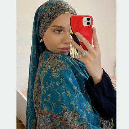Pashmina Sjalsjal för Kvinnor – Höst & Vinter Hijab/Scarf