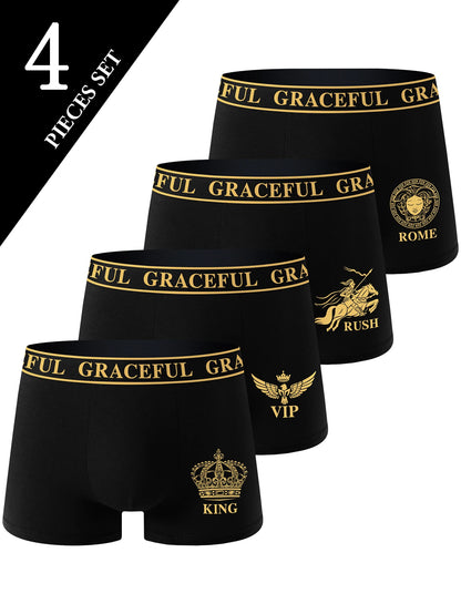 4-pack Lyxiga Herrkalsonger – Andningsbara, Mjuka & Perfekt Passform | Eurosane™