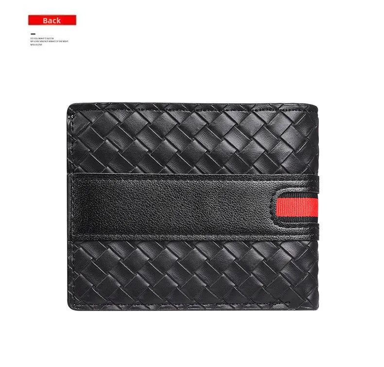 Slimmad Handvävd Läderplånbok för Män – Trendig, Smart & Lätt | Eurosane™ 2025