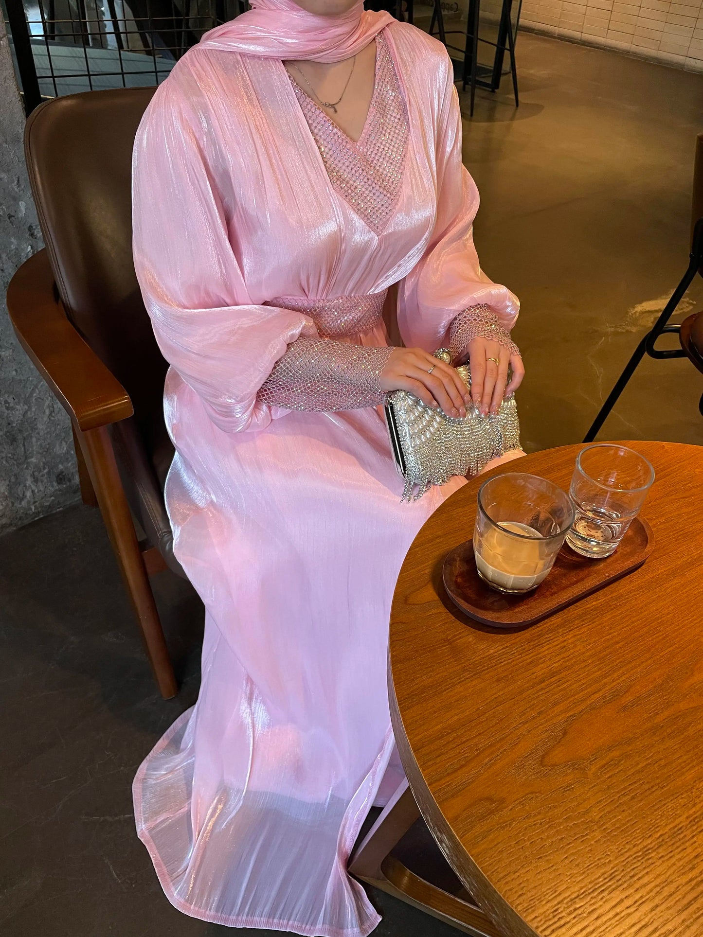 Chiffon abaya- kaftan / klänning