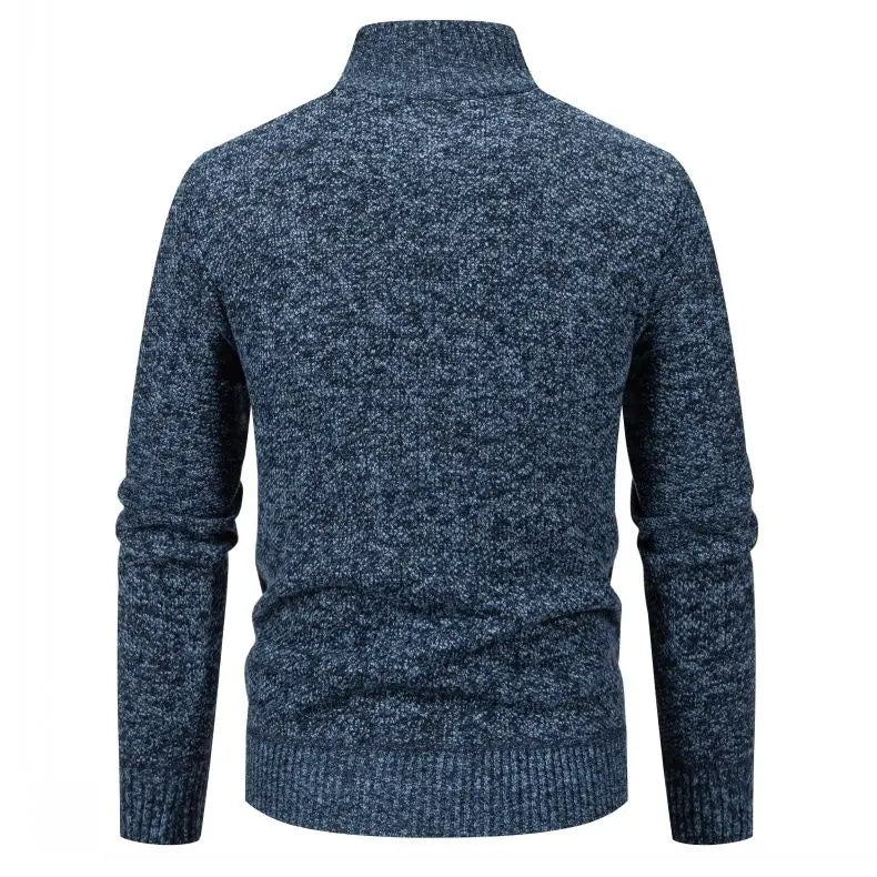 Herrkofta – Stickad jacka med dragkedja